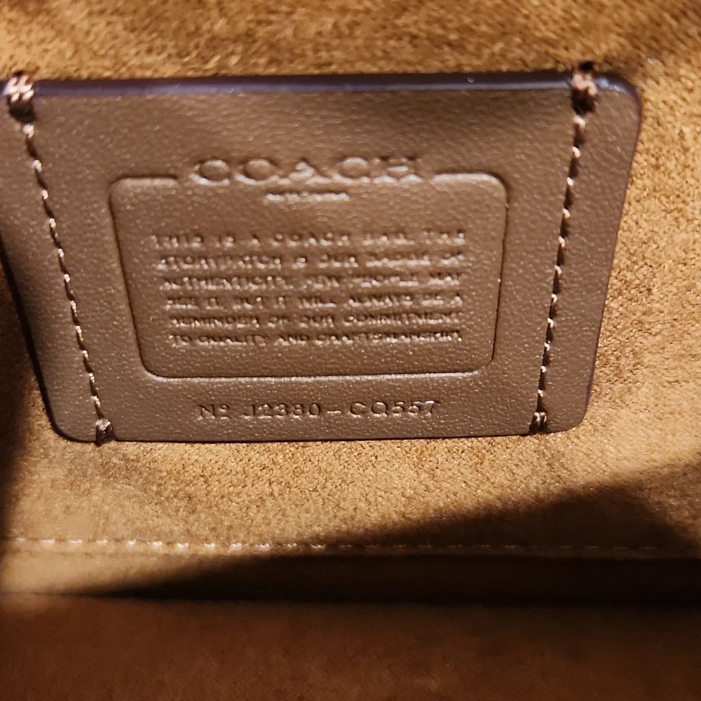 SOLD OUT NWT Coach Lilac Sequin Morgan Square Crossbody bag - Picture 9 of 16